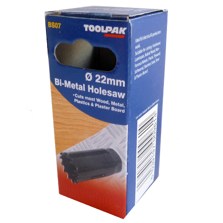 Holesaw Bi- Metal 22mm Toolpak 